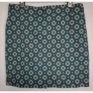 LOFT Outlet Pencil Skirt Womens 14P Petite Textured Floral Zipper Casual Career